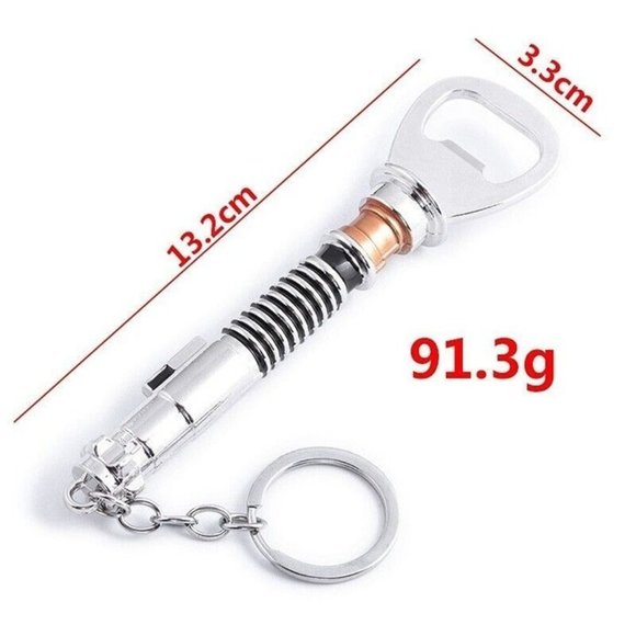 5/$20 Star Wars Lightsaber Bottle Opener Metal Keychain Sci Fi Fan Jedi … - Picture 1 of 4
